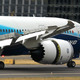 The serrated edges of the engine nacelle, called chevrons, help reduce engine noise. Here, the nacelle is opened as the thrust reverser of the Rolls-Royce Trent 1000 is deployed on landing. (Eric Prado)